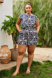 Curvy Printed Shorts