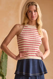 Striped Knit Tank Top