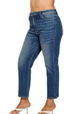 Curvy Mid Rise Cropped Jeans