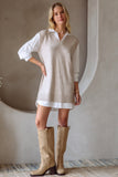 Sweater Shirt Dress
