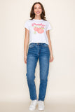 "Peaches" Crop Graphic Tee
