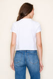 "Peaches" Crop Graphic Tee