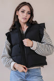 Ruffle Sleeve Puffer Vest