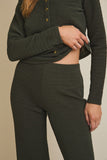 Textured Flare Pants