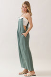 Spaghetti Strap Wide Leg Jumpsuit