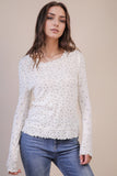 Floral Lettuce Hem Top