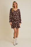 Floral Buttoned Dress