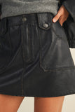 Patch Pocket Mini Skirt