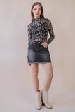 High Neck Sheer Lace Top