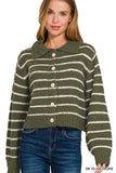 Striped Knit Cardigan