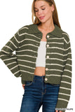 Striped Knit Cardigan