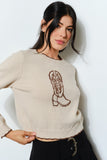 Cowboy Boot Sweater