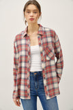 Long Sleeve Plaid Top
