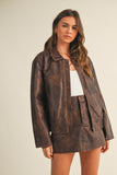Washed Leather Jacket