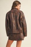 Washed Leather Jacket