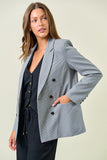 Plaid Front Pocket Blazer