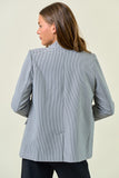 Plaid Front Pocket Blazer