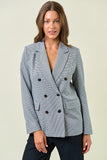 Plaid Front Pocket Blazer