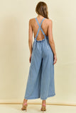 Denim Wide Leg Jumpsuit