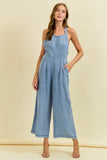 Denim Wide Leg Jumpsuit