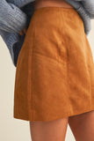 Suede Mini Skirt