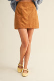 Suede Mini Skirt