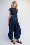 Denim Parachuter Jumpsuit
