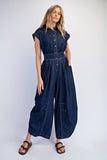 Denim Parachuter Jumpsuit