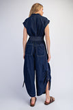 Denim Parachuter Jumpsuit