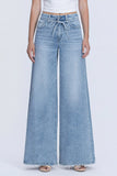 High Rise Drawstring Palazzo Jeans