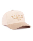"Put It On My Husband's Tab" Corduroy Hat