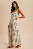 Polka Dot Wide Leg Jumpsuit