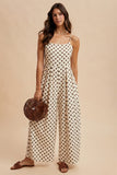 Polka Dot Wide Leg Jumpsuit