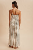 Polka Dot Wide Leg Jumpsuit