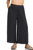 Curvy Woven Wide Leg Pants