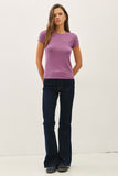 Short Sleeve Ribbed Top