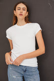 Short Sleeve Ribbed Top