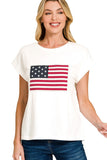American Flag Graphic Tee