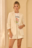 Cinched Sleeve Blazer