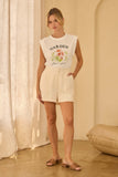Front Pin-Tuck Shorts
