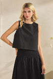 Poplin Crop Top