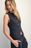 Pinstripe Vest