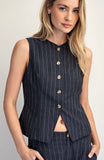 Pinstripe Vest