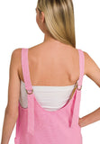 Acid Washed Overall Dress
