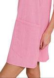 Acid Washed Overall Dress