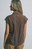 Sleeveless Collared Top