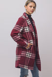 Long Plaid Coat