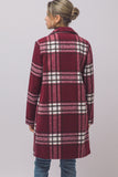 Long Plaid Coat