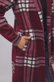 Long Plaid Coat