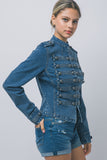 Denim Band Top